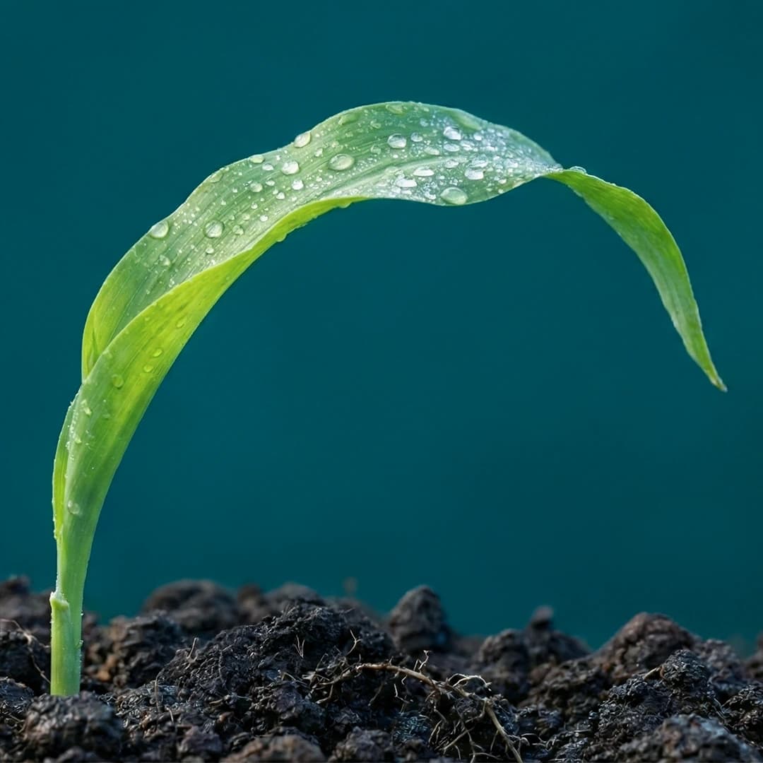Maize leaf — monocot with parallel veins