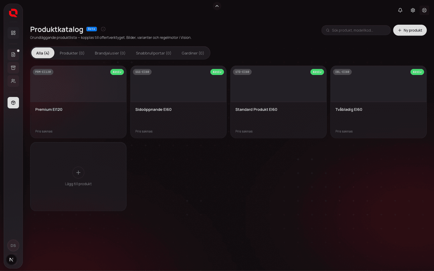 Industry OS — product catalog